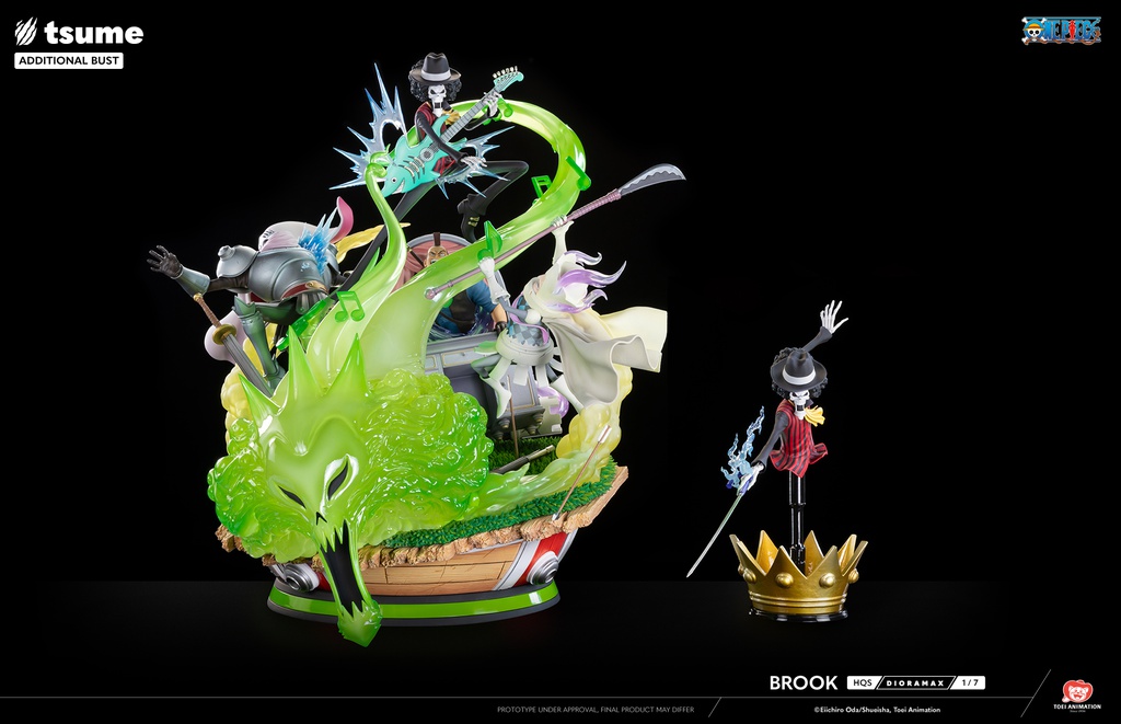 Résine / statue de Brook One Piece by Tsume