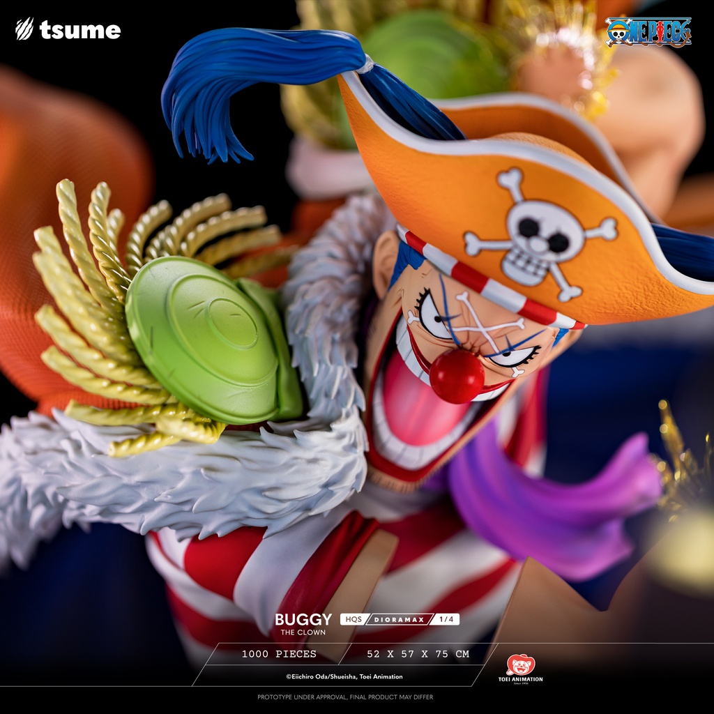 Résine / statue de Buggy The Clown One Piece by Tsume