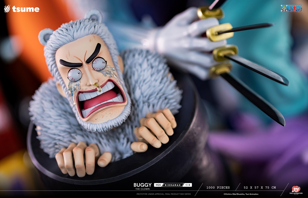 Résine / statue de Buggy The Clown One Piece by Tsume