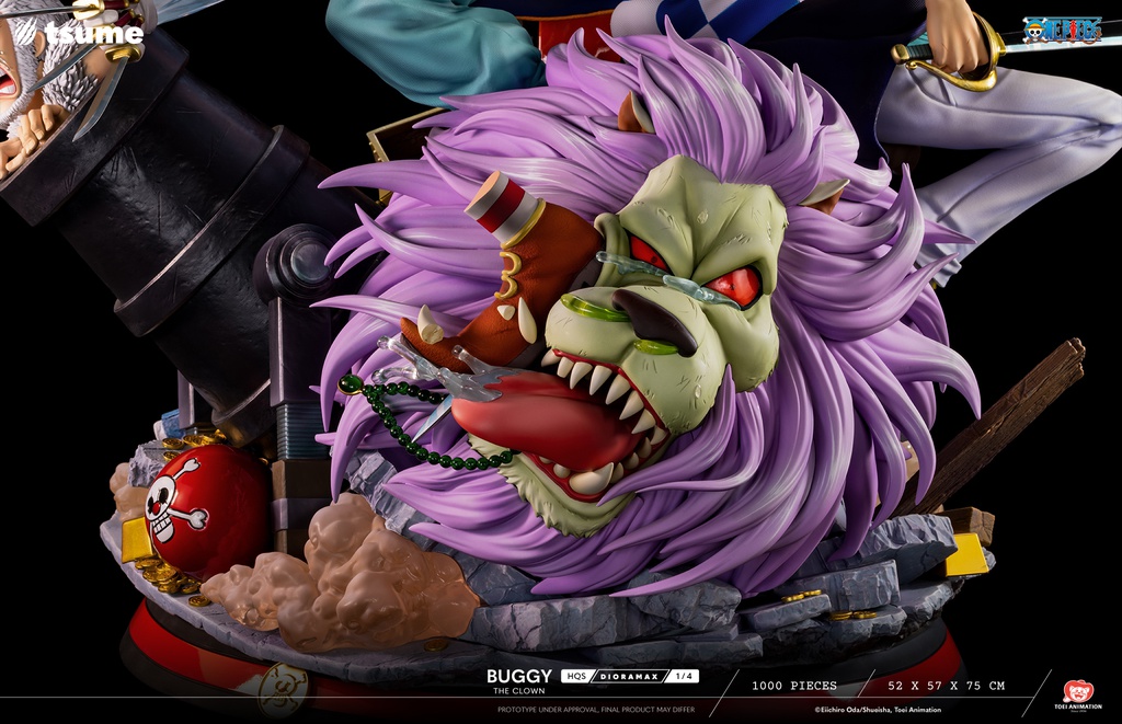 Résine / statue de Buggy The Clown One Piece by Tsume