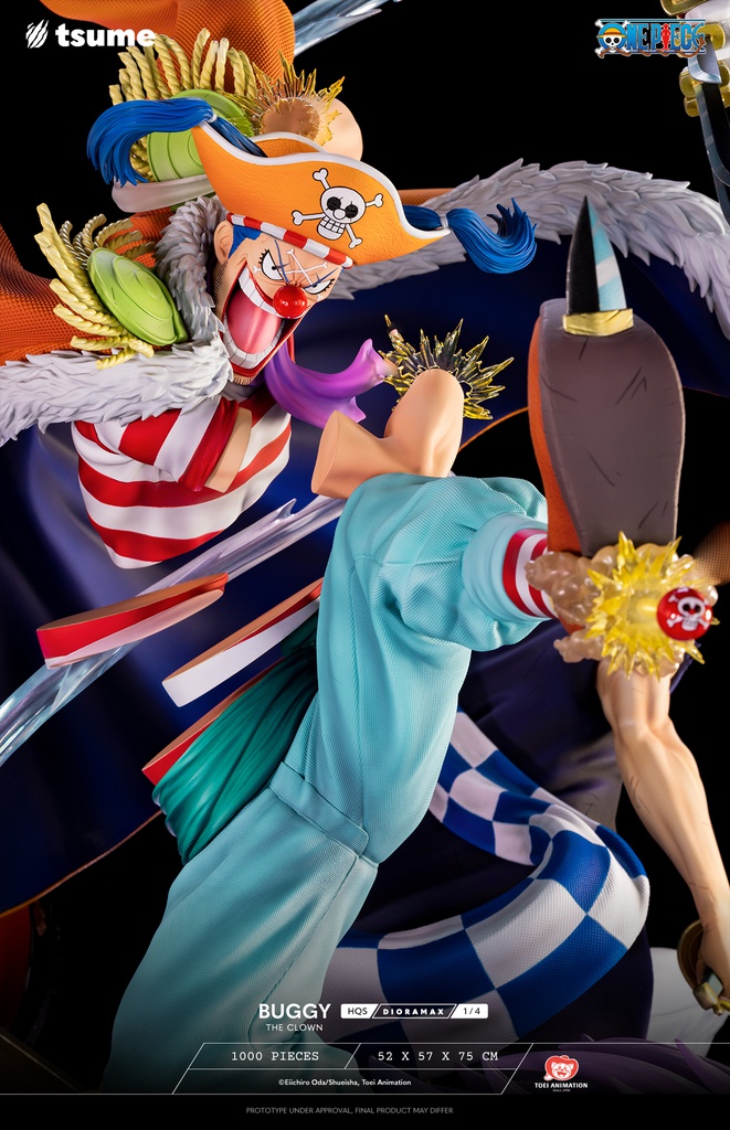 Résine / statue de Buggy The Clown One Piece by Tsume