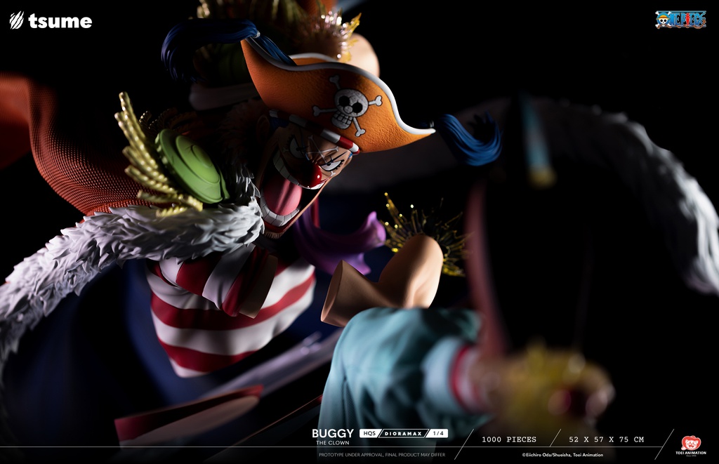 Résine / statue de Buggy The Clown One Piece by Tsume