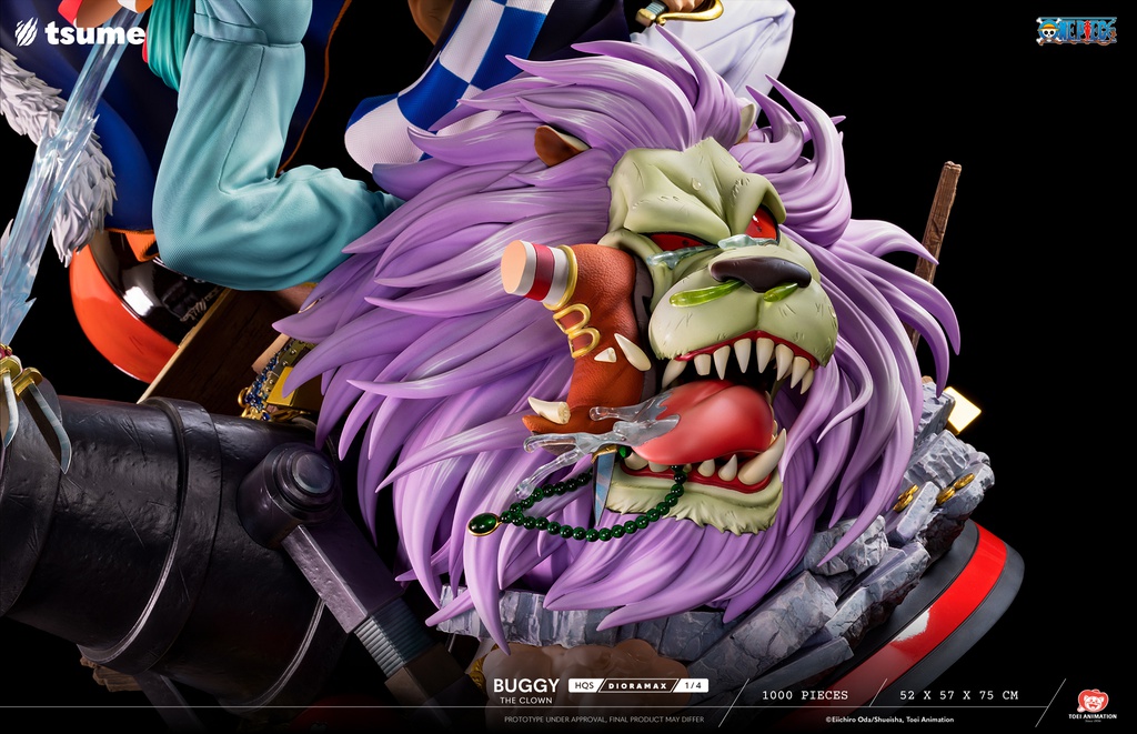 Résine / statue de Buggy The Clown One Piece by Tsume