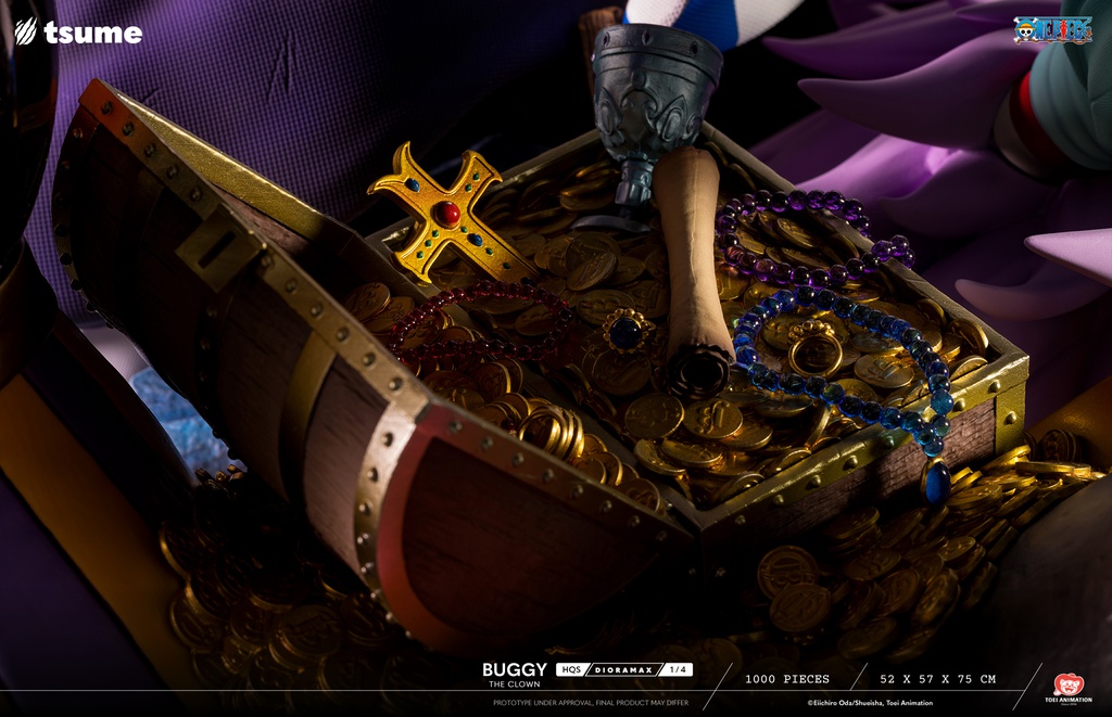 Résine / statue de Buggy The Clown One Piece by Tsume