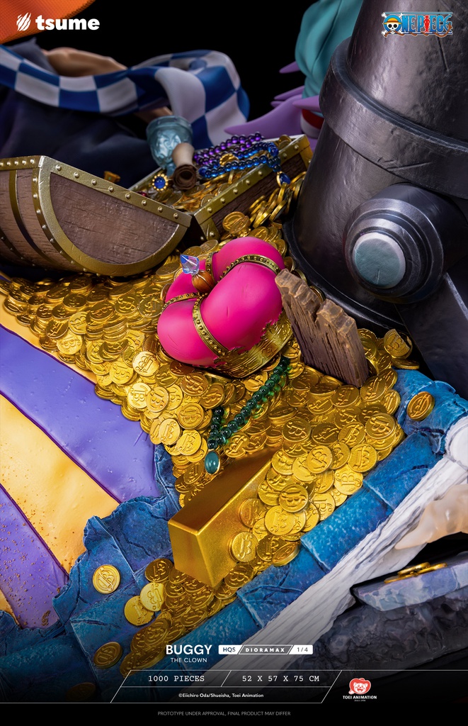Résine / statue de Buggy The Clown One Piece by Tsume