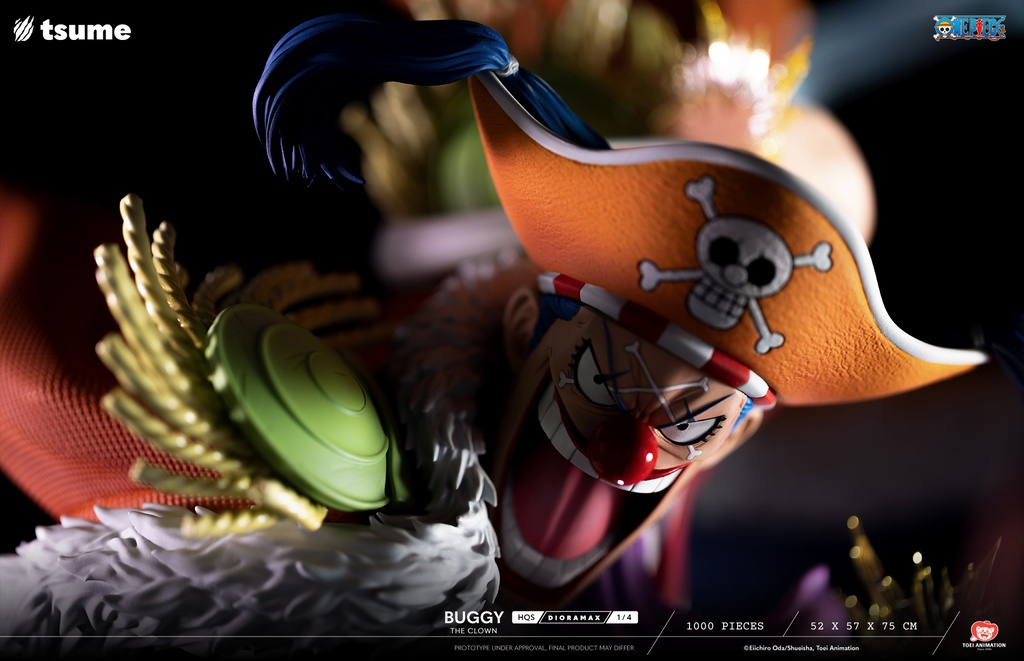 Résine / statue de Buggy The Clown One Piece by Tsume