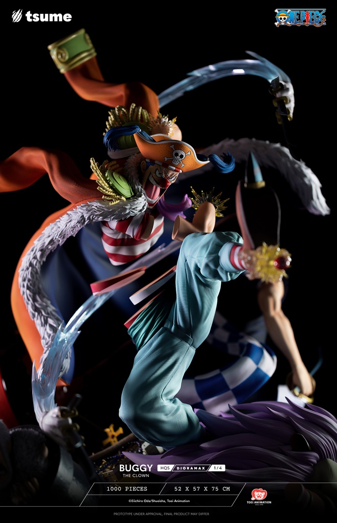 Résine / statue de Buggy The Clown One Piece by Tsume