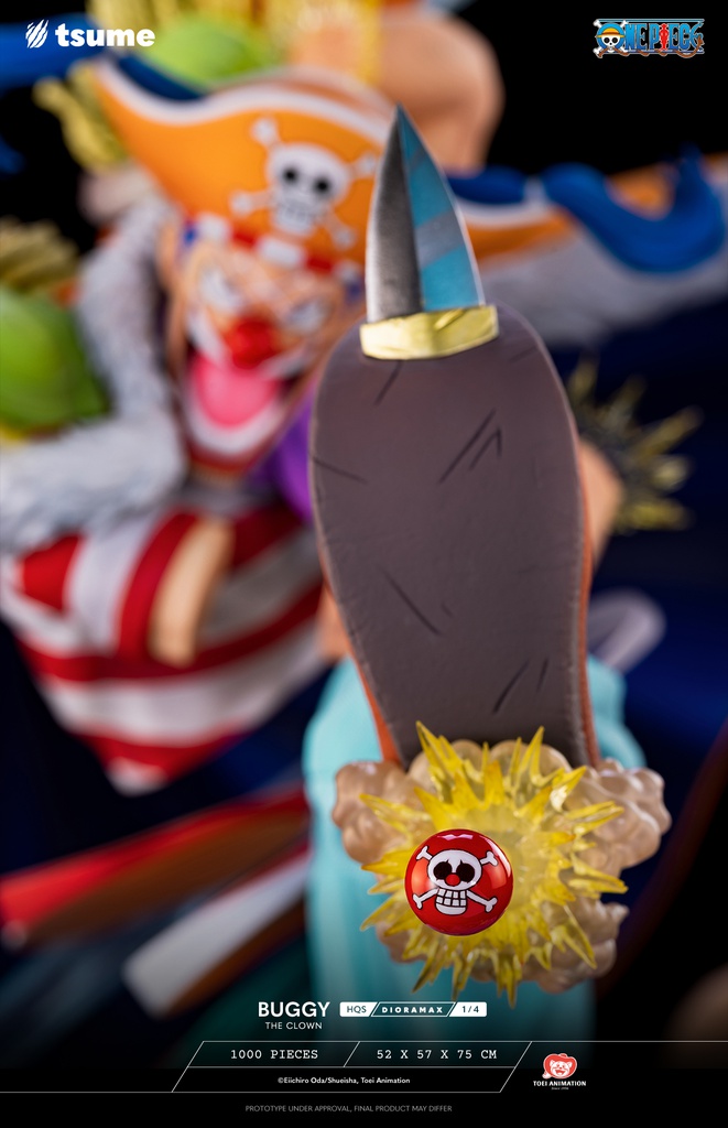 Résine / statue de Buggy The Clown One Piece by Tsume