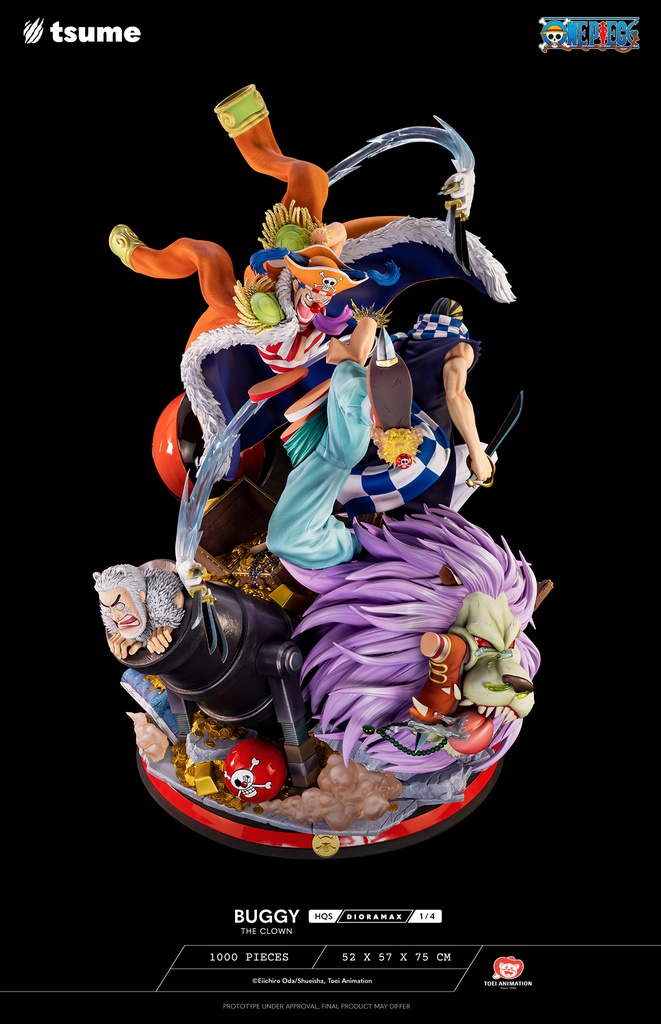 Résine / statue de Buggy The Clown One Piece by Tsume