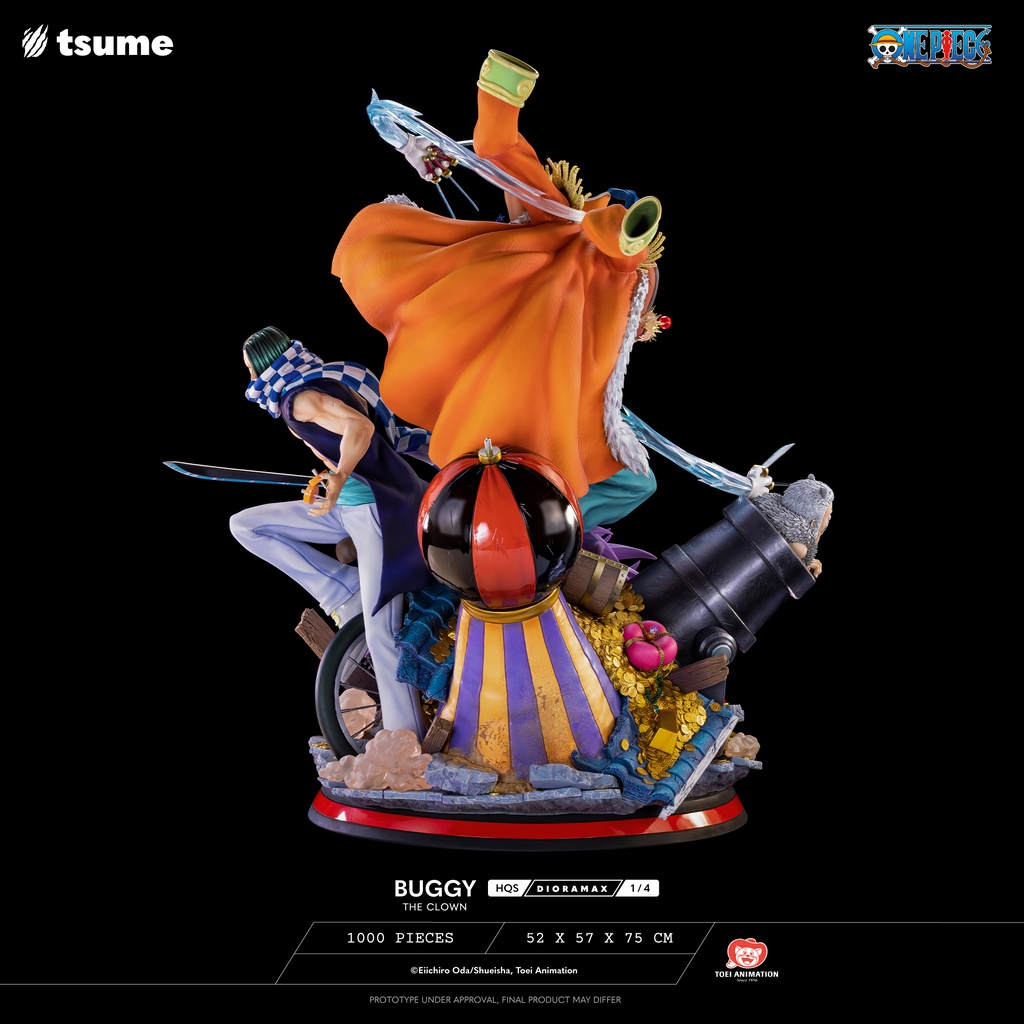 Résine / statue de Buggy The Clown One Piece by Tsume