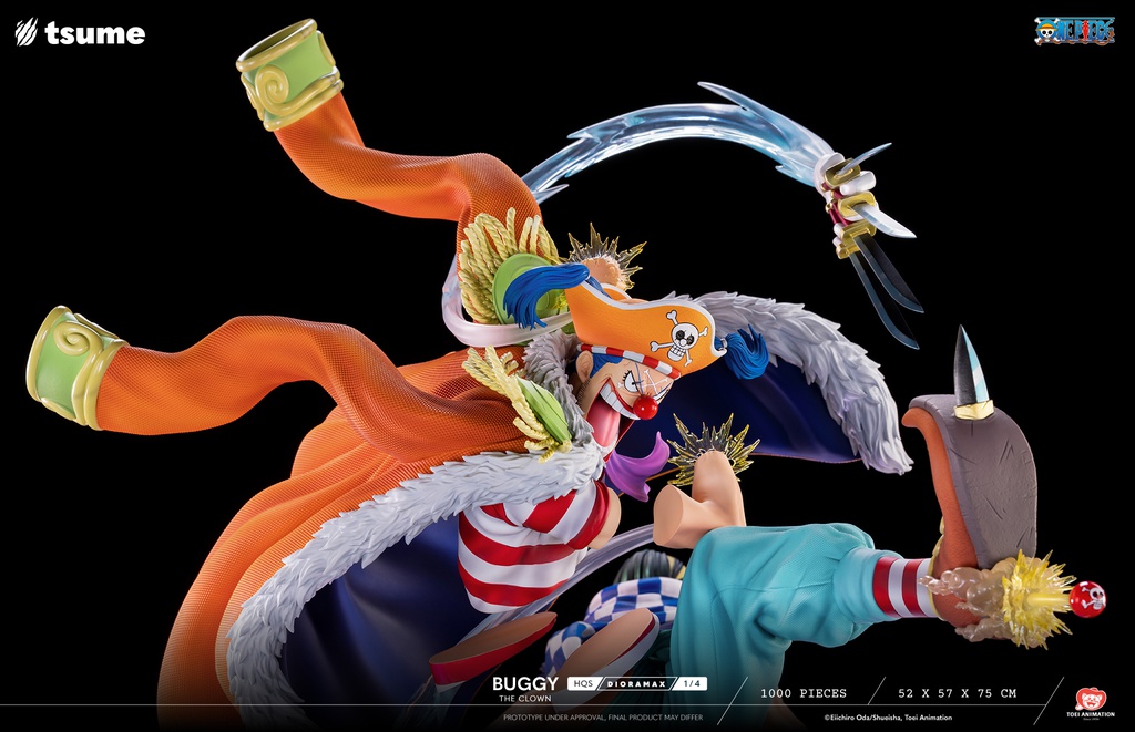 Résine / statue de Buggy The Clown One Piece by Tsume