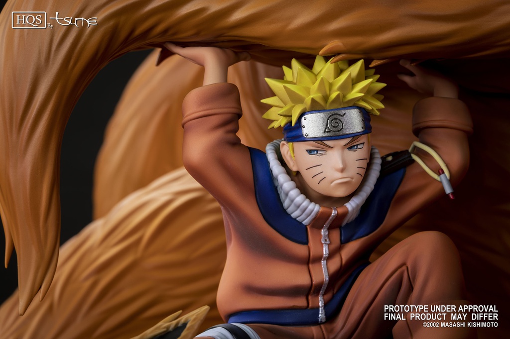 Résine / statue de Naruto & Kyubi de Naruto by Tsume