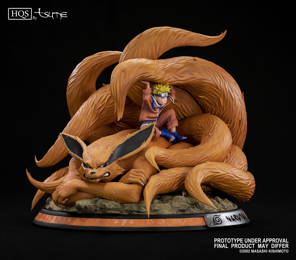Résine / statue de Naruto & Kyubi de Naruto by Tsume