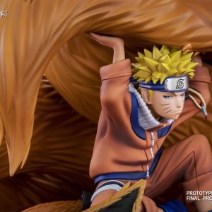Résine / statue de Naruto & Kyubi de Naruto by Tsume