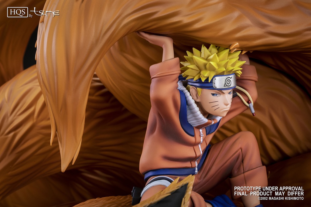 Résine / statue de Naruto & Kyubi de Naruto by Tsume