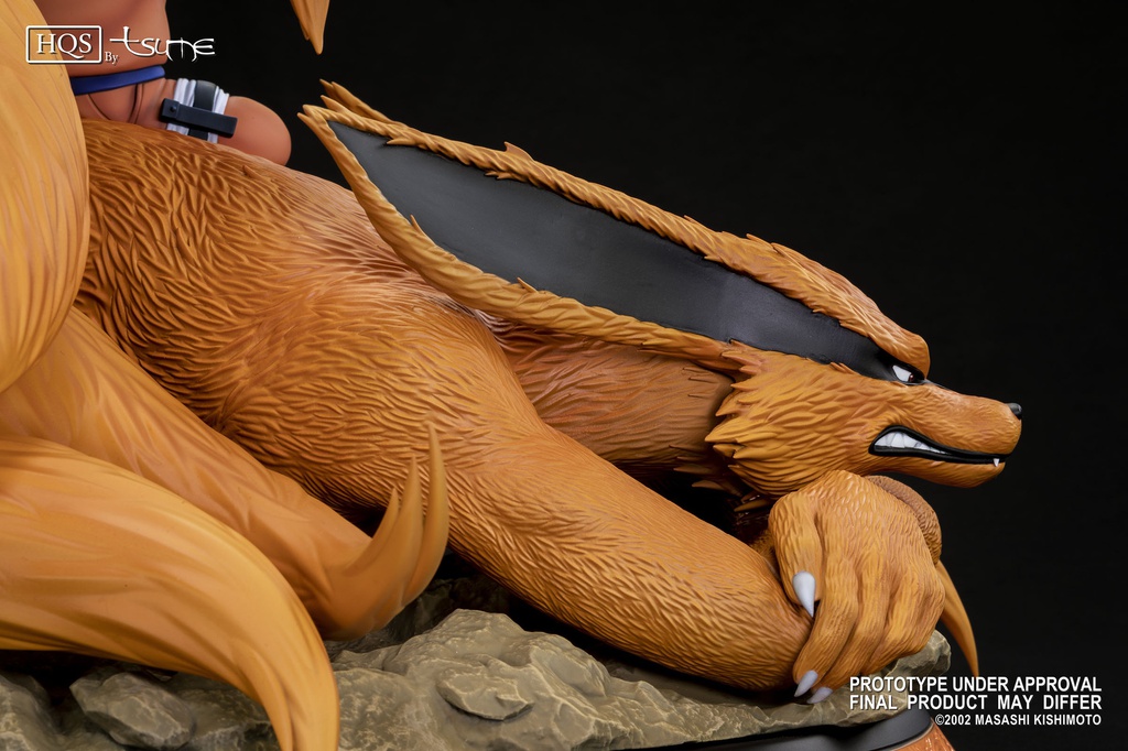 Résine / statue de Naruto & Kyubi de Naruto by Tsume