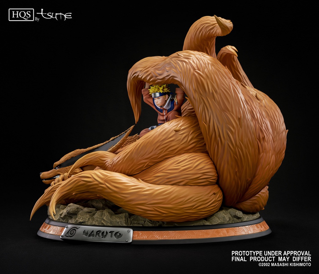 Résine / statue de Naruto & Kyubi de Naruto by Tsume