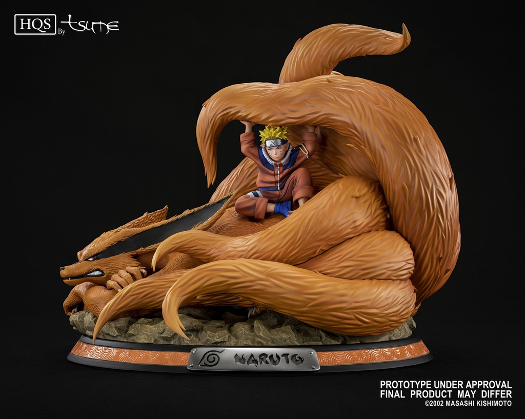 Résine / statue de Naruto & Kyubi de Naruto by Tsume