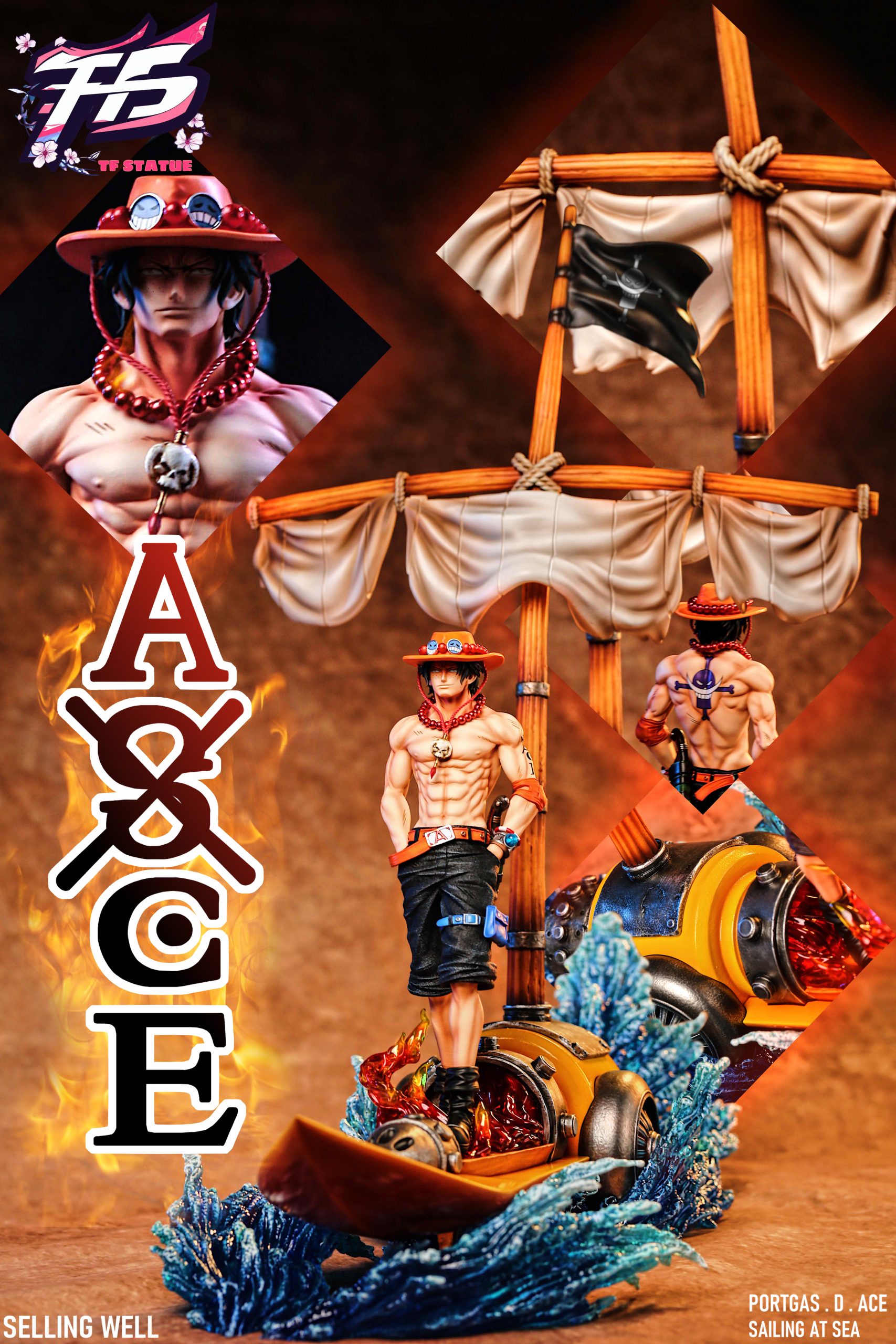 Portgas D. Ace Firepower Ship - One Piece - TF STATUE Studio