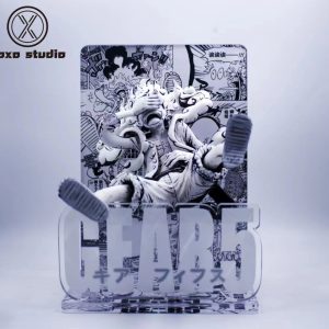 Black & White Manga Luffy Gear 5 - One Piece - Xoxo Studio