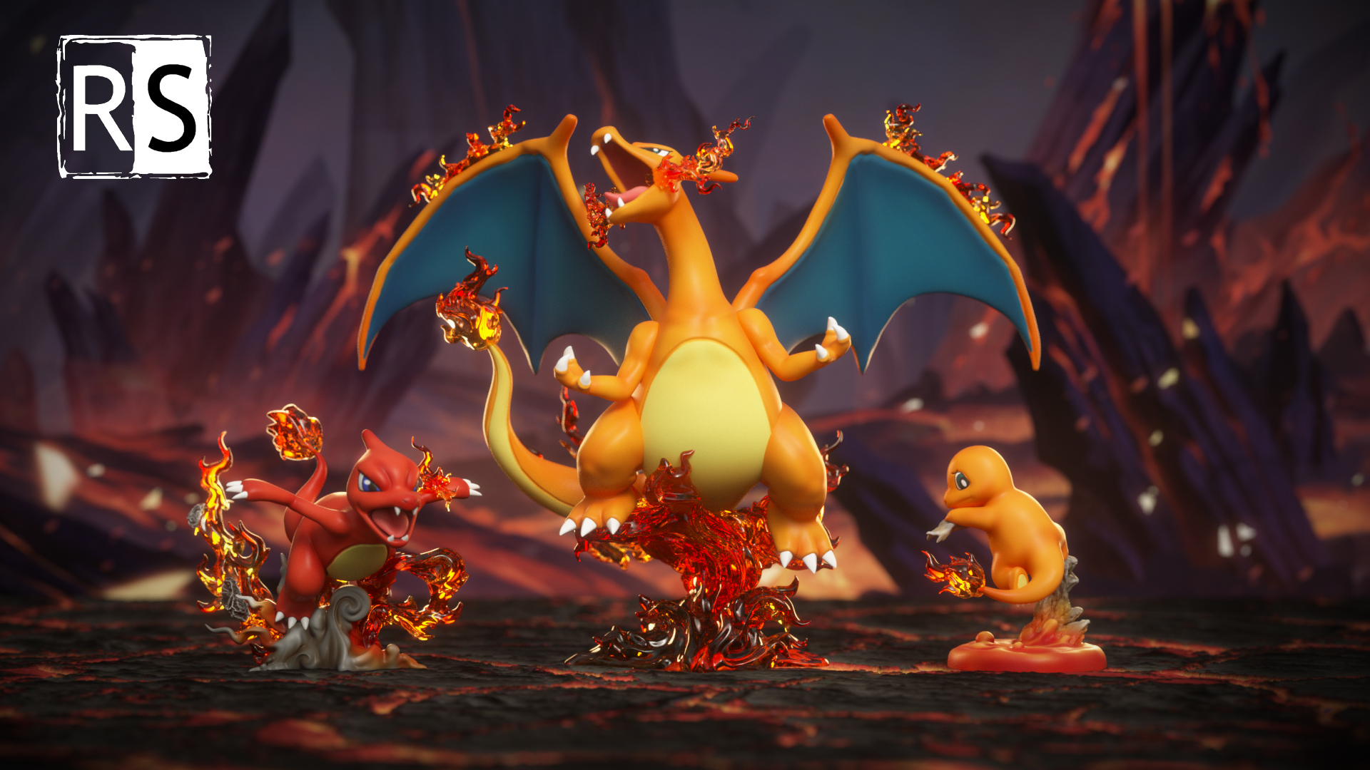 First Batch Charmander Evolution Set - Pokémon - Rs Studio
